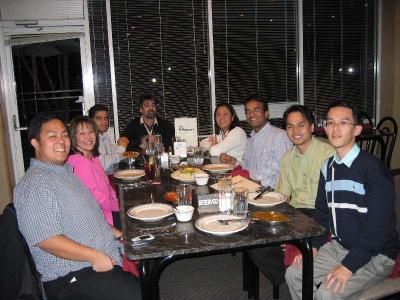 Dinner at Mayuri Indian restaurant